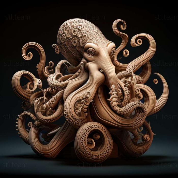 3D model Proteroctopus (STL)